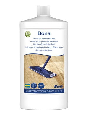 Bona Houten Vloer Polish Mat  (voor geverniste parketvloeren) - PARPRO Parket groothandel
